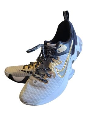 Nike Giannis Immortality Black White Gold Athletic Running Sneakers Size 11